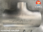 ASTM A815 Duplex Steel UNS S31803 Reducer Tee ASME B16.9 Buttweld Pipe Fittings