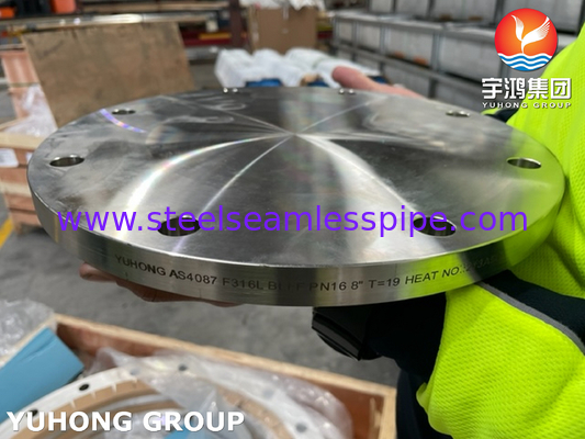 AS4087 F316L Flange For Chemical Processing Industries PN16 PN21 PN35