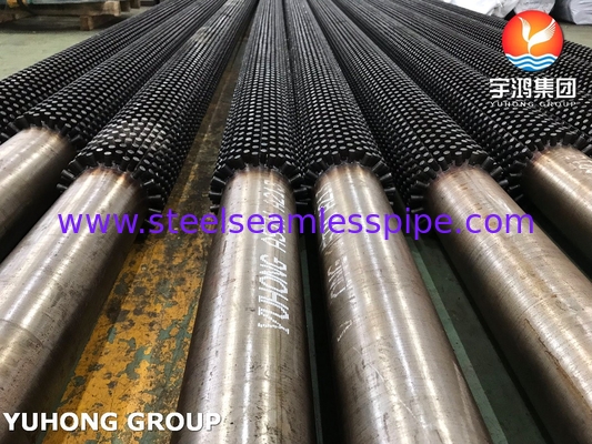 Studed Fin Tube 11-13Cr Alloy Steel Seamless Base Pipe Furnaces