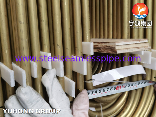 ASTM B111 UNS C68700 Aluminum Brass Tube Seamless U Bend Heat Exchanger Tube
