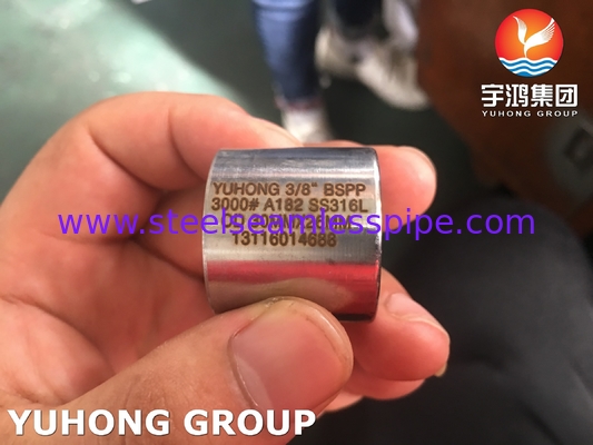 ASTM A182 F316L Stainless Steel BSPP Coupling For Petrochemical Industries