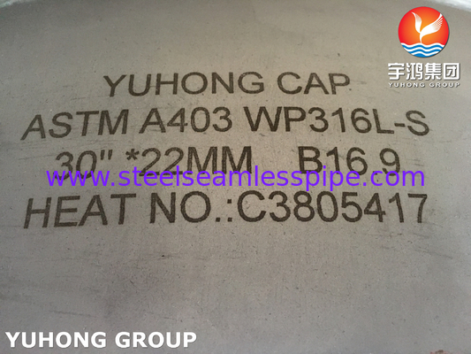 Large Thickness ASTM A403 WP304L Stainless Steel Cap