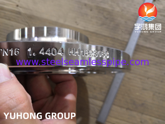 EN1092-1 1.4404 Type 11 PN16 Weldneck Raised Face Forged Flange