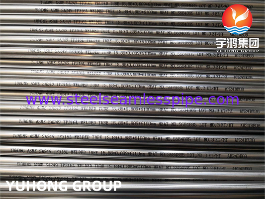 ASTM A249 TP316L Austenitic Stainless Steel Welded Superheater Tubes