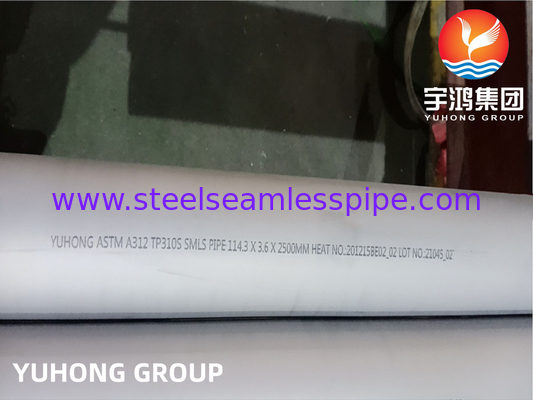 ASTM A312 TP310H SCH 10S SCH40S SCH80S XXS Stainless Steel Seamless Pipe