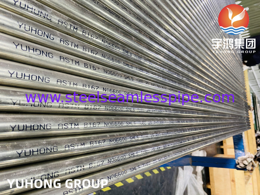 ASME SB167 N06600 Nickel Chromium Iron Alloys Seamless Tube for Petrochemical Application