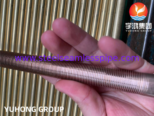 Copper Nickel Alloy Low Finned Tube for Efficient Heat Transfer and Corrosion Resistance with Seamless Welding Line