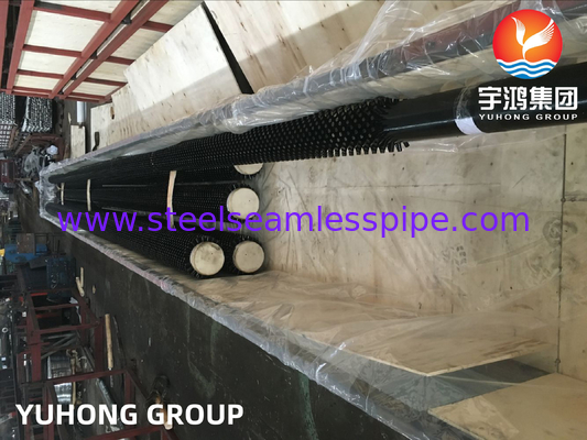 ASME SA335 P9  Alloy Steel Pipe  With 13 Cr SS410 Steam Reforming Furnace Studded Tube