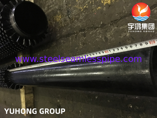 ASME SA335 P9  Alloy Steel Pipe  With 13 Cr SS410 Steam Reforming Furnace Studded Tube