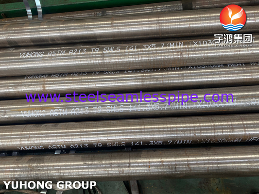 ASTM A213 Alloy Stainless Steel T9 Welding Studded Finned Tube For Heat Exchanger