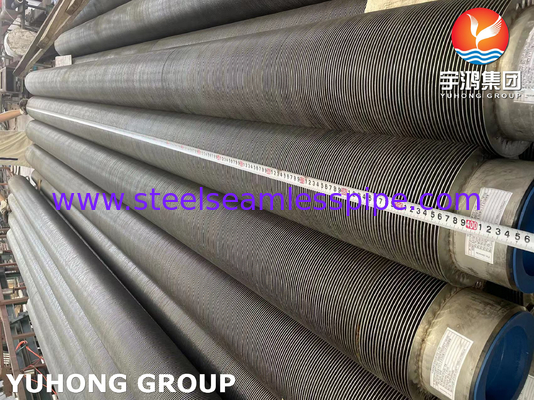 ASTM A376 TP347H S34709 Stainless Steel High Frequency Welded Spiral Fin Tube