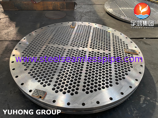 1.4541 Tube Plate EN10028-7 Forged Tubesheet For Heat Exchanger