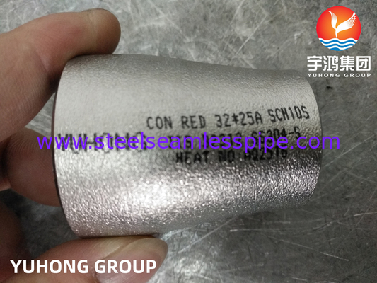 JIS B2312 SS304 Seamless Butt Weld Reducer ECC Reducer Stainless Steel Fittings