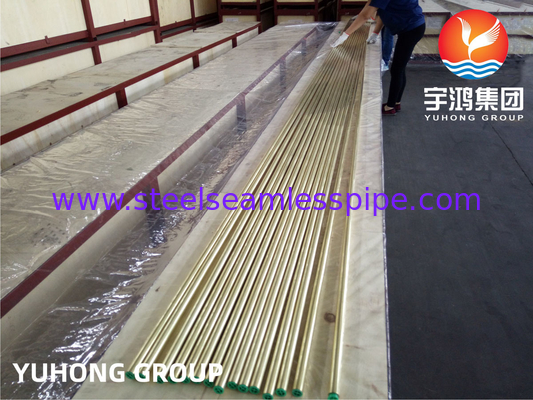 ASTM B111 C44300 Heat Exchanger Refrigerator Condenser Admiralty Brass Seamless Tubes