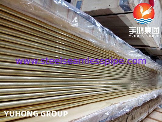 ASTM B111 C44300 Heat Exchanger Refrigerator Condenser Admiralty Brass Seamless Tubes