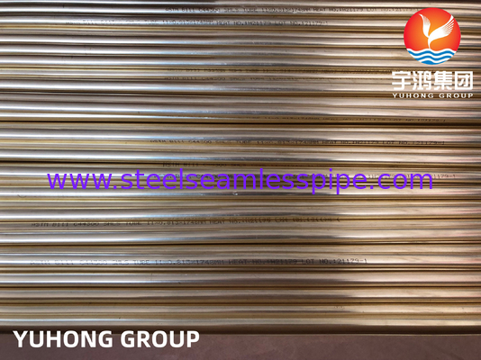 ASTM B111 C44300 Heat Exchanger Refrigerator Condenser Admiralty Brass Seamless Tubes