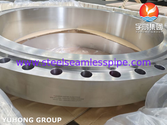 Stainless Steel Weld Neck RTJ Flange ASME B16.5 ASTM A182 F310 WNRTJ Flange