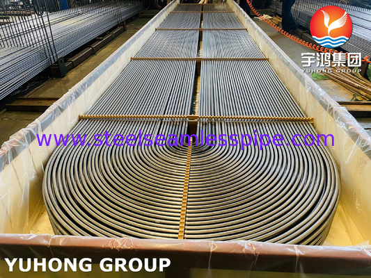 ASME SA213 TP316Ti Stainless Steel U Bend Tube 1.65mm Min Thickness