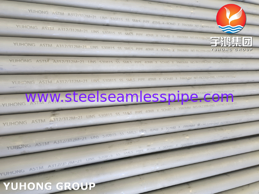 ASTM A312 Stainless Steel 253MA UNS S30815 Seamless Pipe Pickled and Annealed