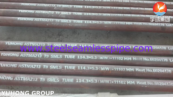 ASME SA213 T9 Alloy Steel Seamless Tube For Fired Furnace Fired Heater Convection Tube Radiant Tube