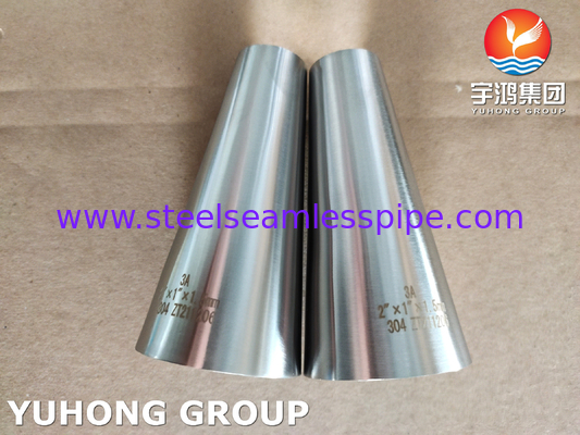SMS Sanitary Pipe Fittings For Medical And Food Industries Stainless Steel 304 316