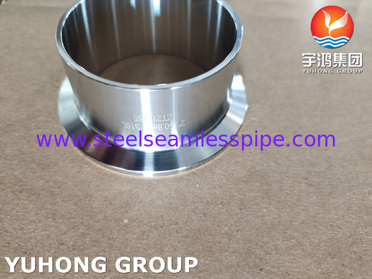 SMS Sanitary Pipe Fittings For Medical And Food Industries Stainless Steel 304 316