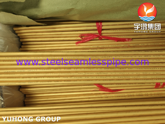 Aluminum Brass ASTM B111 C68700 Seamless Tube Corrosion Resistant