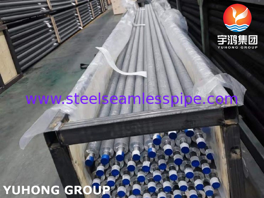 Heat Exchanger Finned Tube,  Extruded type , ASTM A213 TP304 with Aluninum 6063