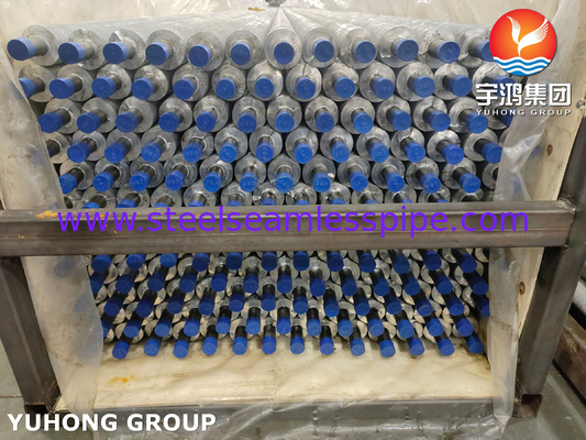 Heat Exchanger Finned Tube,  Extruded type , ASTM A213 TP304 with Aluninum 6063