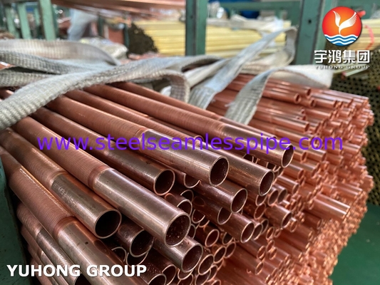 B111 C70600 Low Fin Tube Copper Nickel Alloy Air Cooler For Heat Exchanger