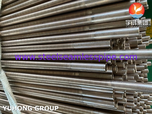B111 C70600 Low Fin Tube Copper Nickel Alloy Air Cooler For Heat Exchanger
