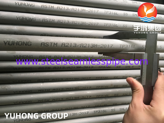 ASME SA213 TP316L Seamless Stainless Steel Tube BWG 20 0.89mm For Drycooler