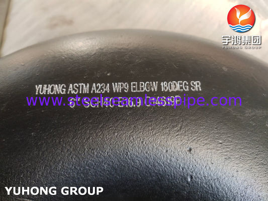 ASTM A234 WP9 Carbon Steel 180 Degree Elbow Butt Weld Fittings