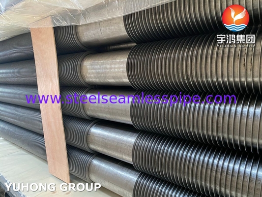 Finned Pipe ASTM A312 TP347H SS Strip Solid Fin Tube For Economizer