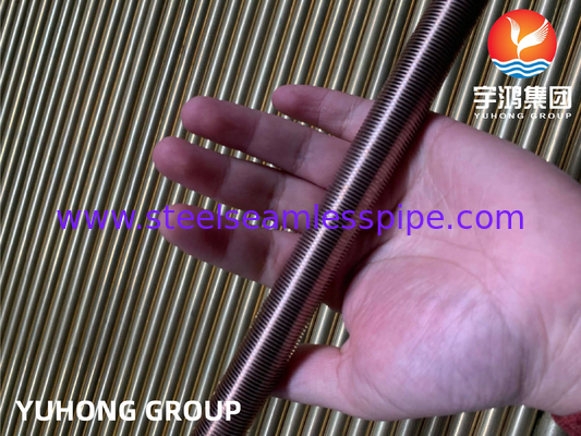 ASTM B111 C70600-O61 Copper Nickel Single Steel Low Finned Tube