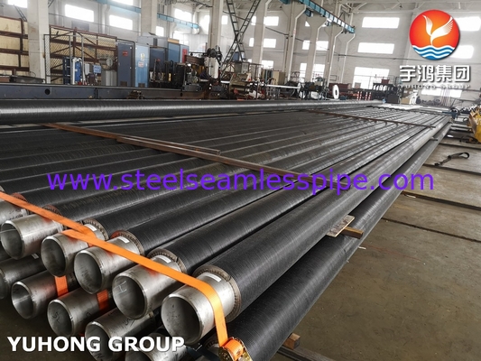 Customized Polished HFW Spiral Welded Finned Tube made of Alloy Steel for Heat Transfer