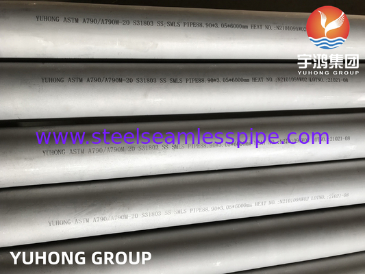 ASTM A790 S31803 F51 Duplex Stainless Steel Seamless Pipes For Petrochemical Equipment