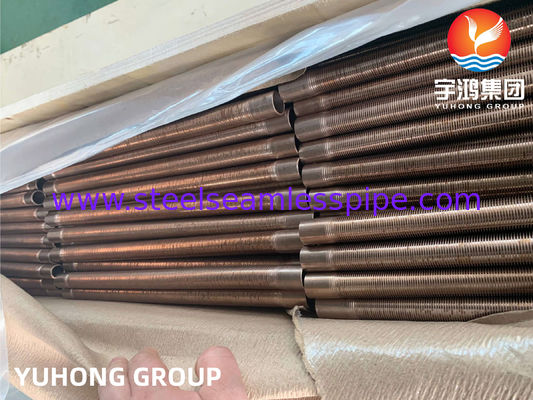 10-38mm Diameter Low Finned Copper Nickel Alloy Tube For Effective Heat Transfer And Corrosion Resistance