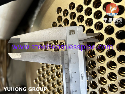 ASTM B171 C46400 Precision Machined Naval Brass Tubesheet for Marine Heat Exchangers