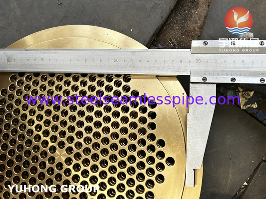 Naval Brass C46400 Tubesheet B171 Cuzn36sn1 For Marine Heat Exchanger