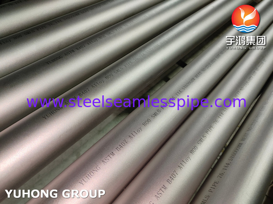 ASTM B407 Alloy 800 Nickel Alloy Tube For Boiler Heat Exchanger Tube Bundle