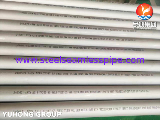 ASTM A213/ASME SA 213 TP347/TP347H Stainless Steel Seamless Tube In Heat Exchanger Boiler