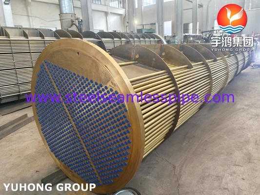 Copper Alloy Straight Tube Bundle U Stamped C68700 Tube C46400 Tubesheet