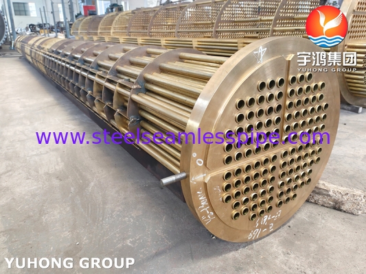 Copper Alloy Straight Tube Bundle U Stamped C68700 Tube C46400 Tubesheet