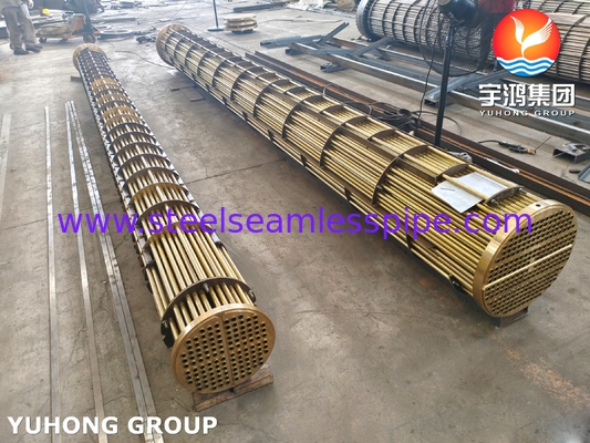 Copper Alloy Straight Tube Bundle U Stamped C68700 Tube C46400 Tubesheet