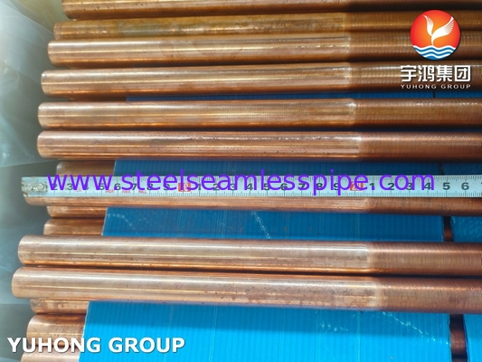 ASTM B111 C12200 Copper Alloy Low Fin Tube For Oil And Gas Industry