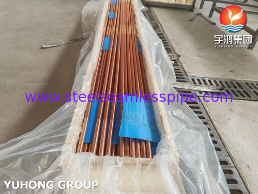 ASTM B111 C12200 Copper Alloy Low Fin Tube For Oil And Gas Industry