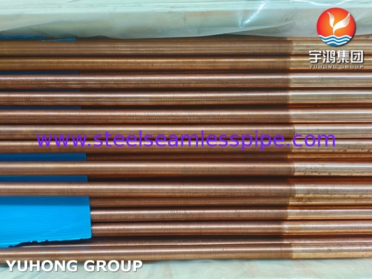 ASTM B111 UNS C12200 Seamless Copper Tube Heat Exchanger Low Fin Tube