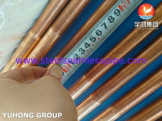 ASTM B111 UNS C12200 Seamless Copper Tube Heat Exchanger Low Fin Tube
