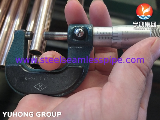 ASTM B111 C70600 Soft Anneal O61 Copper Nickel Alloy Tube Seawater Cooled Tube